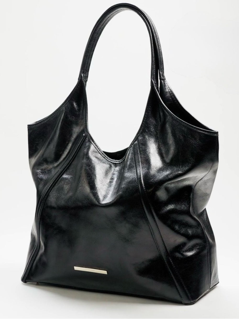 🔥Gorgeous‼️NWT - Authentic Brahmin Iona Black Leather Tote Bag✨✨✨ - Picture 3 of 16
